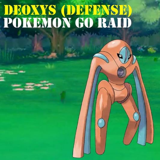 Pokémon GO 5-Star Raid - Deoxys (Defense Forme) - RARE Pokemon